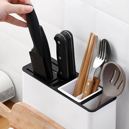 Kitchen Knife & Utensil Storage Rack – Multifunction Tableware Organizer for Countertop & Cabinet (Space-Saving Design)